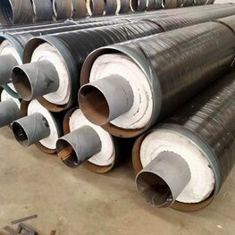 鋼套鋼直埋蒸汽保溫鋼管