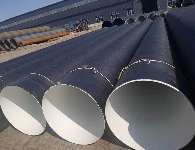 加強(qiáng)級(jí)環(huán)氧煤瀝青防腐螺旋鋼管 加強(qiáng)級(jí)環(huán)氧煤瀝青防腐螺旋鋼管